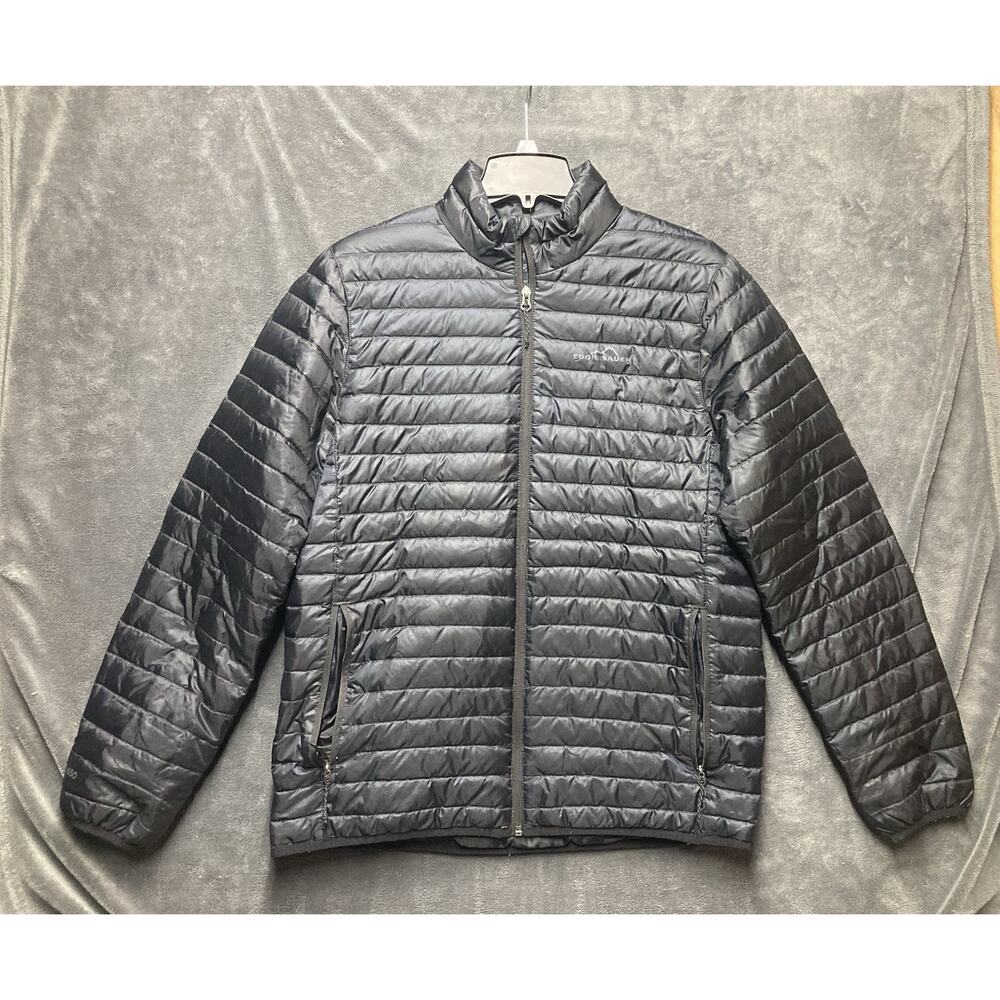 Eddie Bauer EB650 Black Down Puffer Jacket Men M Lightweight Packable Gorpcore